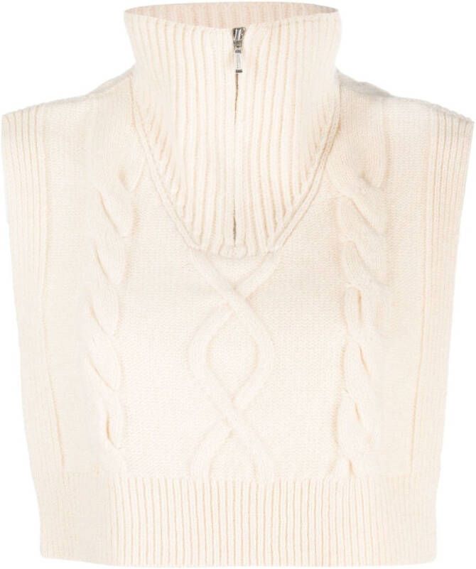 A.P.C. Cropped trui Beige