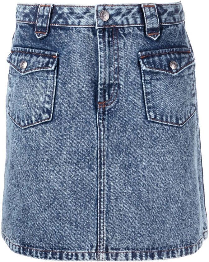 A.P.C. Denim mini-rok Blauw