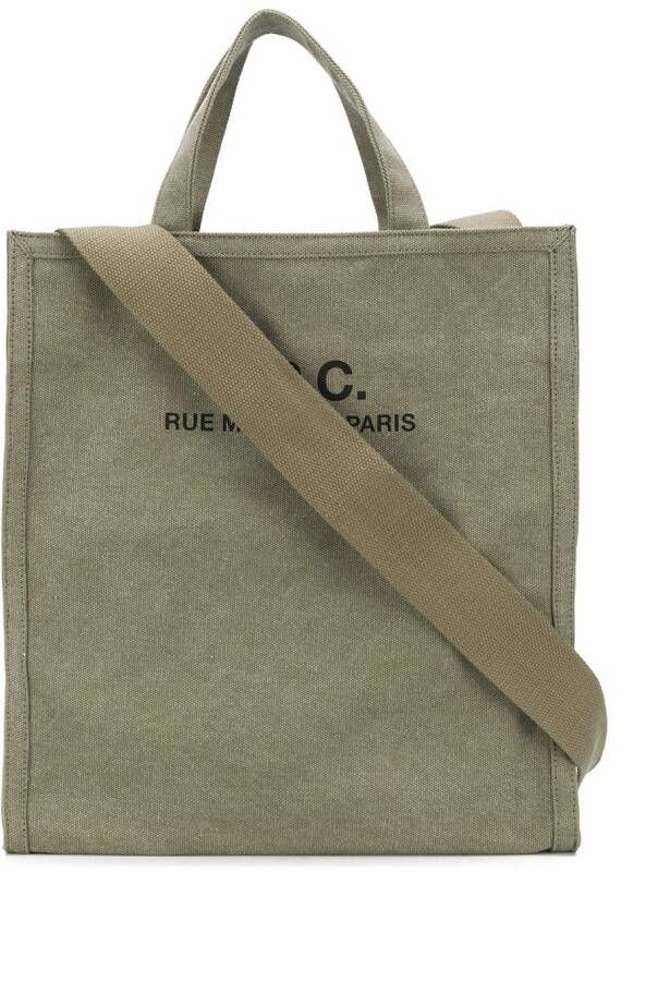 A.P.C. Draagtas met logo Groen