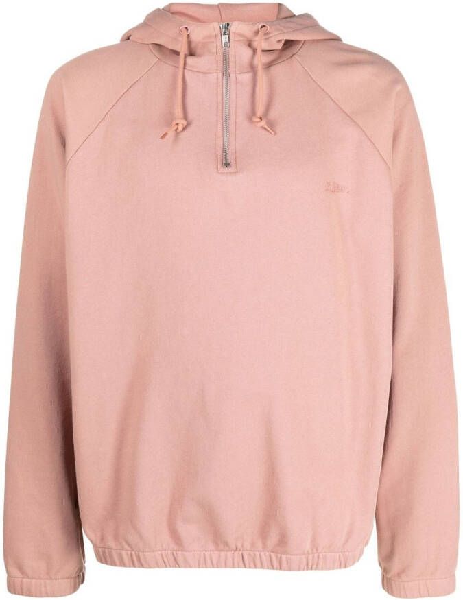 A.P.C. Hoodie met halve rits Roze