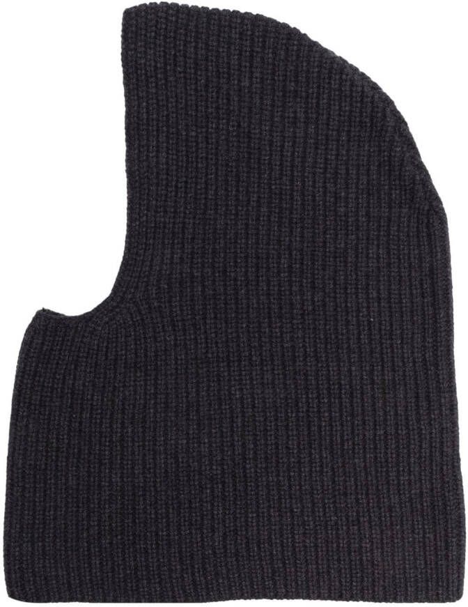 A.P.C. Geribbelde balaclava Grijs