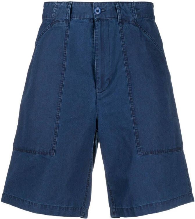 A.P.C. Katoenen shorts Blauw