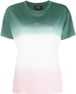 A.P.C. T-shirt met kleurverloop Roze