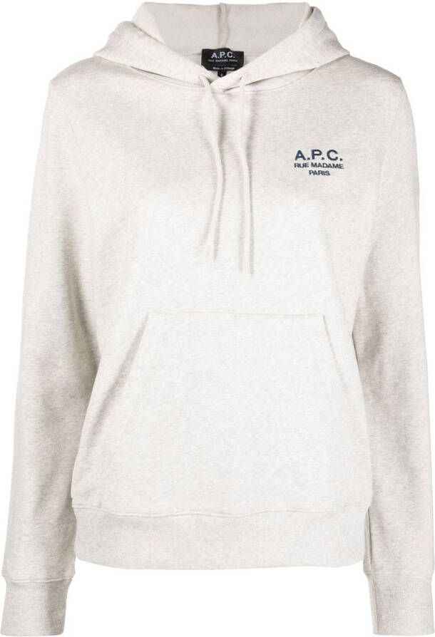 A.P.C. Hoodie met trekkoord Beige