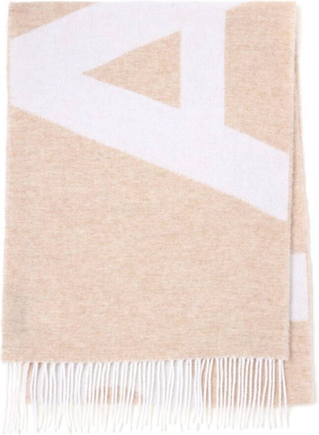 A.P.C. Intarsia sjaal Beige