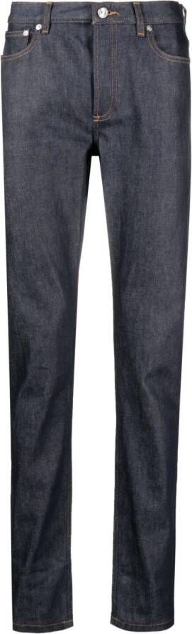 A.P.C. Jeans met rechte pijpen Blauw
