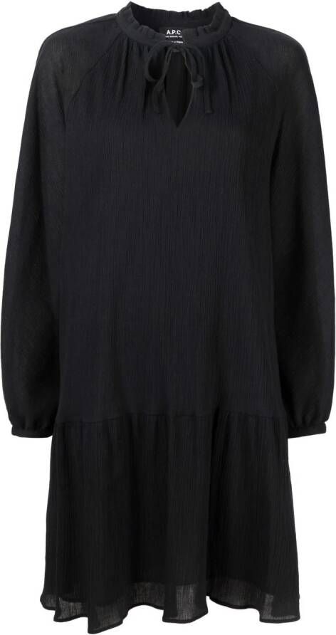 A.P.C. Jurk met striksluiting Zwart