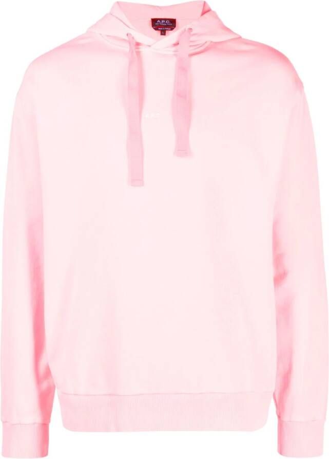 A.P.C. Katoenen hoodie Roze
