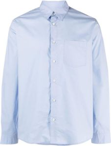 A.P.C. Katoenen overhemd Blauw