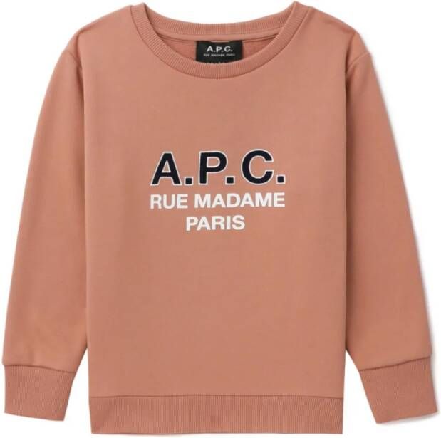 A.P.C. KIDS Katoenen sweater Roze