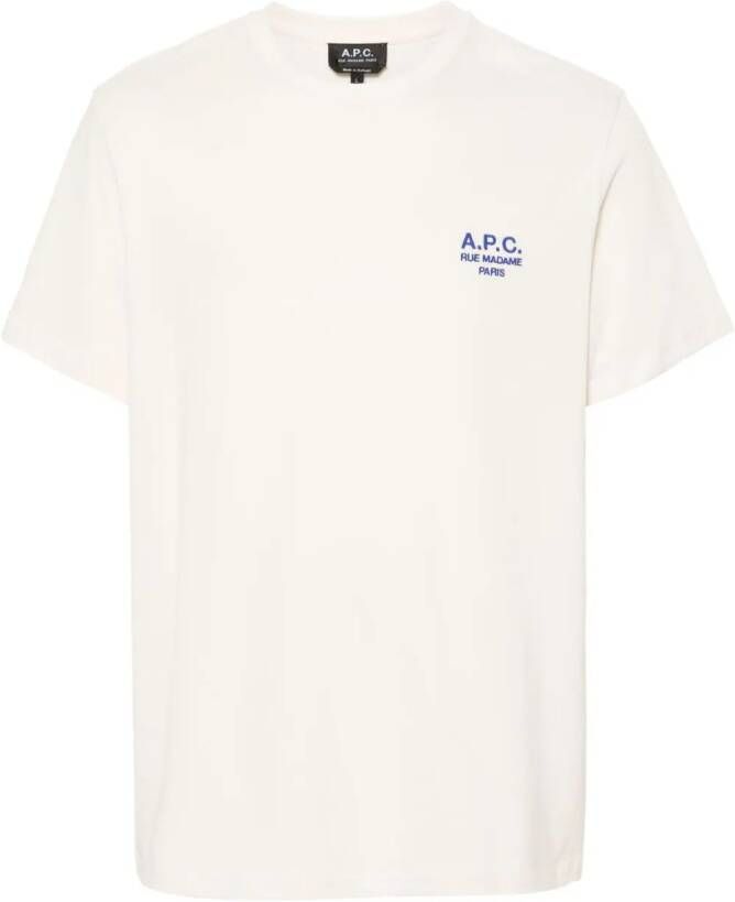 A.P.C. Katoenen T-shirt Beige