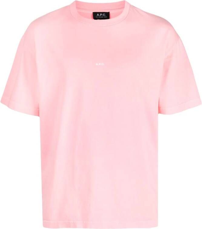 A.P.C. Katoenen T-shirt Roze