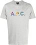 A.P.C. T-shirt met logoprint Grijs - Thumbnail 1