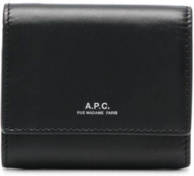 A.P.C. Lois compacte portemonnee Zwart