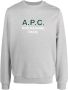 A.P.C. Sweater met logoprint Grijs - Thumbnail 1