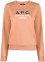 A.P.C. Sweater met logoprint Roze - Thumbnail 1
