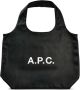 A.P.C. Ninon shopper met logoprint Zwart - Thumbnail 1