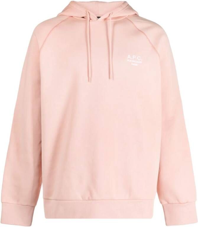 A.P.C. Oscar hoodie met geborduurd logo Roze