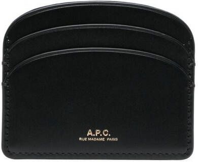 A.P.C. Pasjeshouder met logo Zwart