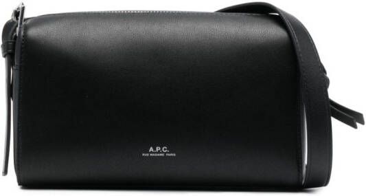 A.P.C. Messengertas van imitatieleer Zwart