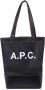 A.P.C. Shopper met logo Blauw - Thumbnail 1