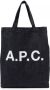 A.P.C. Shopper met logoprint Blauw - Thumbnail 1