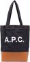 A.P.C. Shopper met logoprint Blauw - Thumbnail 1