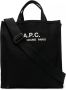 A.P.C. Shopper met logoprint Zwart - Thumbnail 1