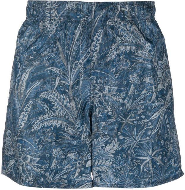 A.P.C. Shorts met elastische tailleband Blauw