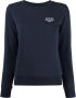 A.P.C. Sweater met geborduurd logo Blauw - Thumbnail 1