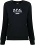 A.P.C. Sweater met geborduurd logo Zwart - Thumbnail 1