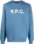 A.P.C. Sweater met logoprint Blauw - Thumbnail 1