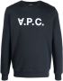 A.P.C. Sweater met logoprint Blauw - Thumbnail 1