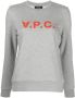 A.P.C. Sweater met logoprint Grijs - Thumbnail 1