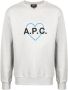 A.P.C. Sweater met logoprint Grijs - Thumbnail 1