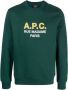 A.P.C. Sweater met logoprint Groen - Thumbnail 1