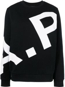 A.P.C. Sweater met logoprint Zwart