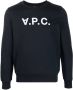 A.P.C. Sweater van biologisch katoen Blauw - Thumbnail 1