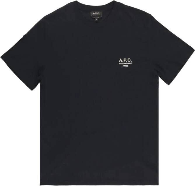 A.P.C. T-shirt met geborduurd logo Zwart
