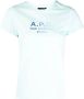 A.P.C. T-shirt met logoprint Groen - Thumbnail 1
