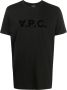 A.P.C. T-shirt met logoprint Zwart - Thumbnail 1