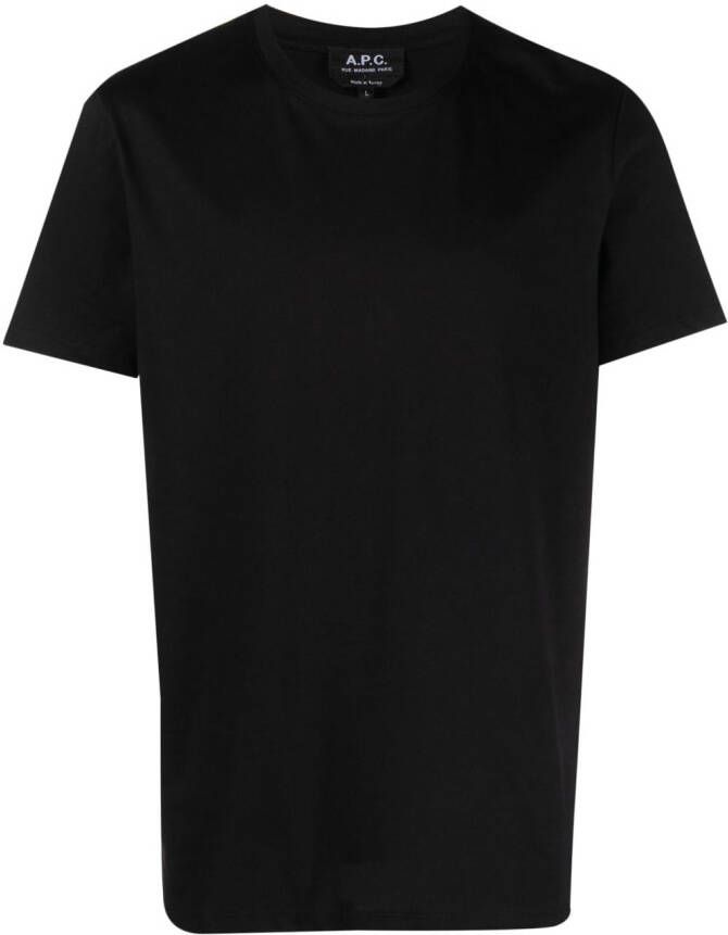 A.P.C. T-shirt met ronde hals Zwart