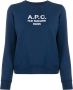 A.P.C. Top met logo Blauw - Thumbnail 1