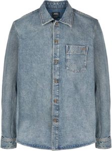 A.P.C. Denim overhemd Blauw