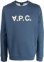 A.P.C. Sweater met logo Blauw - Thumbnail 1