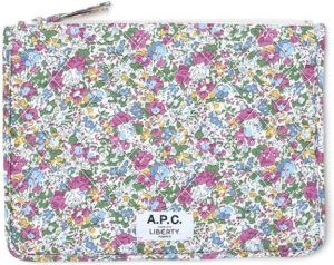A.P.C. x Liberty Augustine floral-print pouch Roze