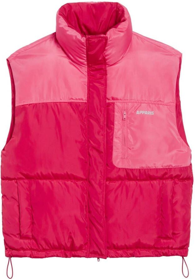 Apparis Bodywarmer met colourblocking Roze