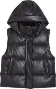 Apparis Bodywarmer met capuchon Zwart