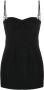 AREA Mini-jurk verfraaid met kristallen Zwart - Thumbnail 1