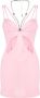 AREA Uitgesneden mini-jurk Roze - Thumbnail 1